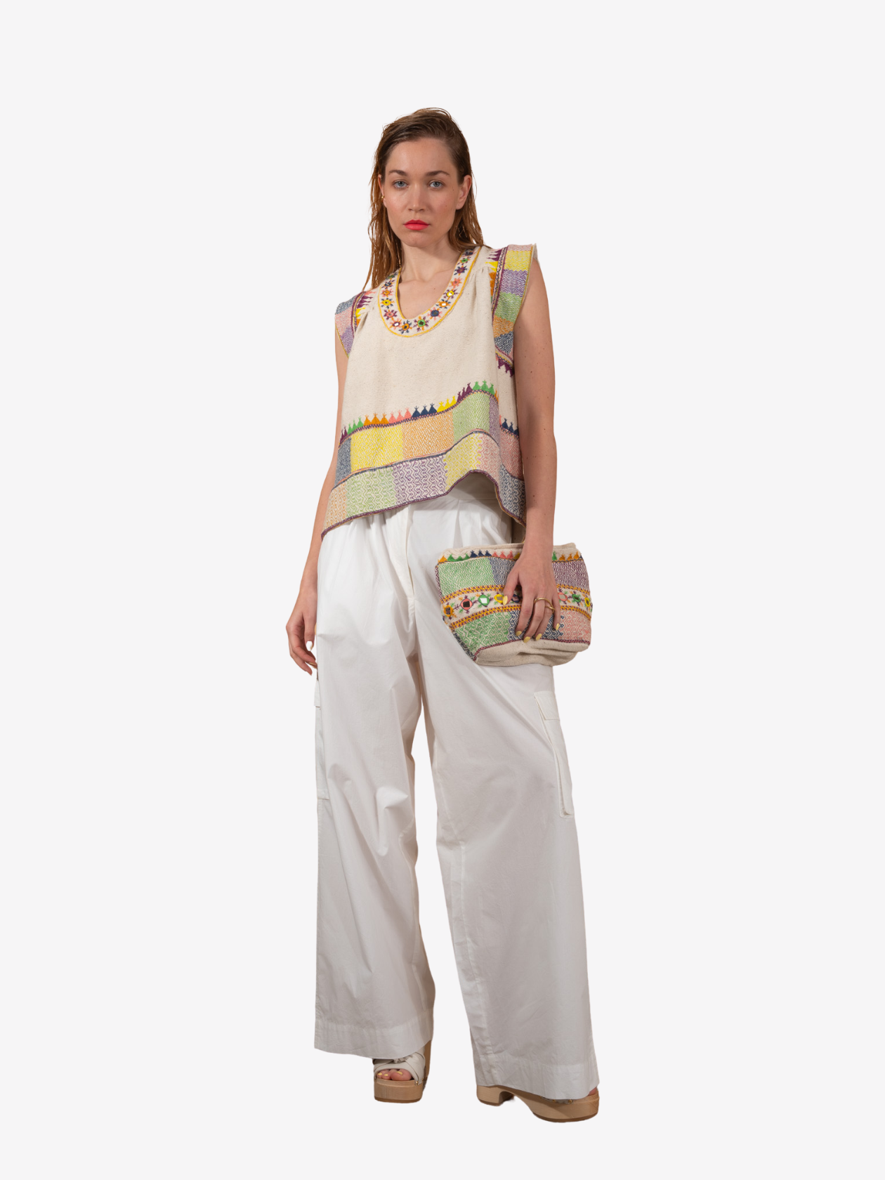 SARASWATI embroidered top