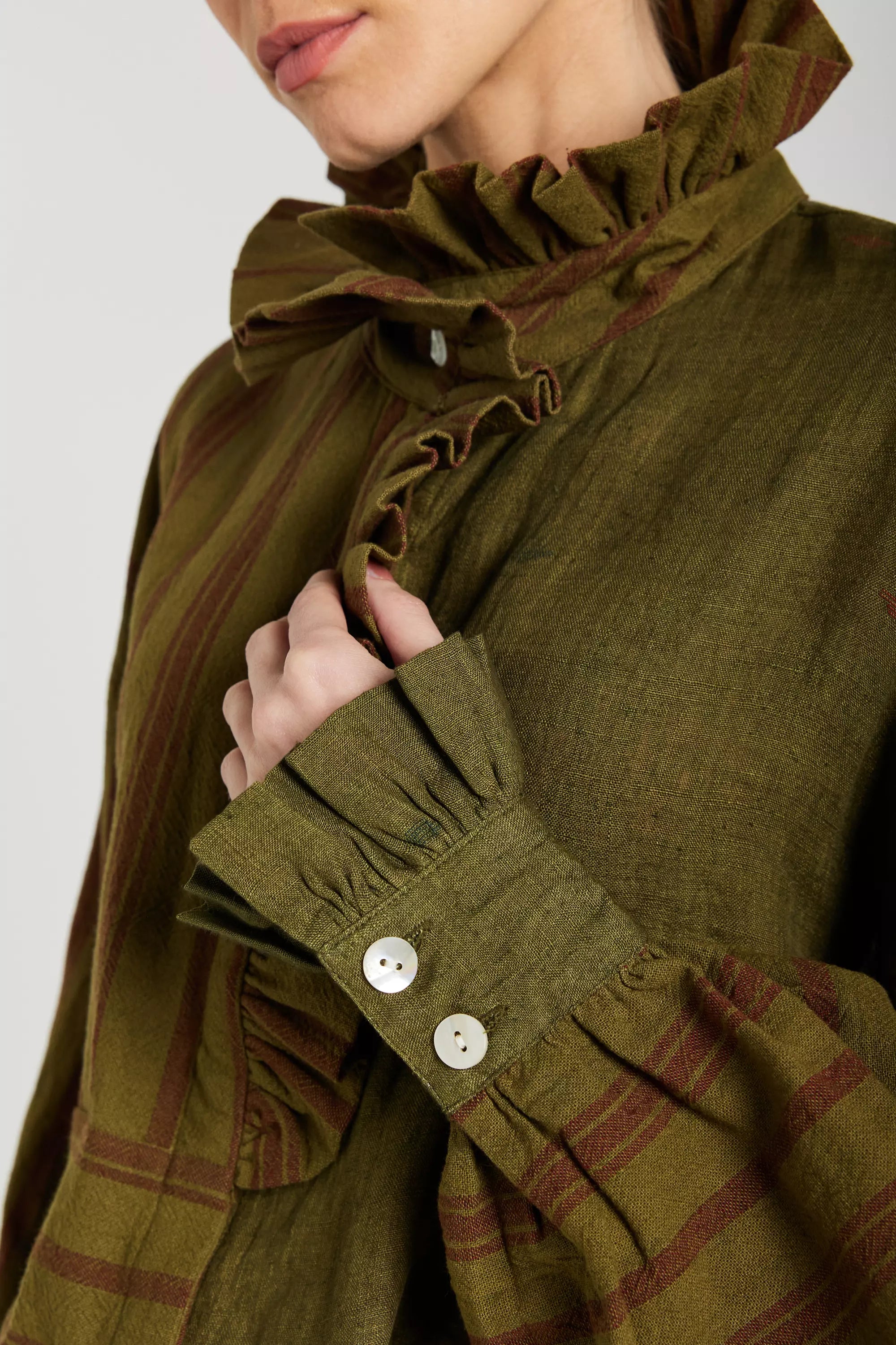 ALMA khaki blouse