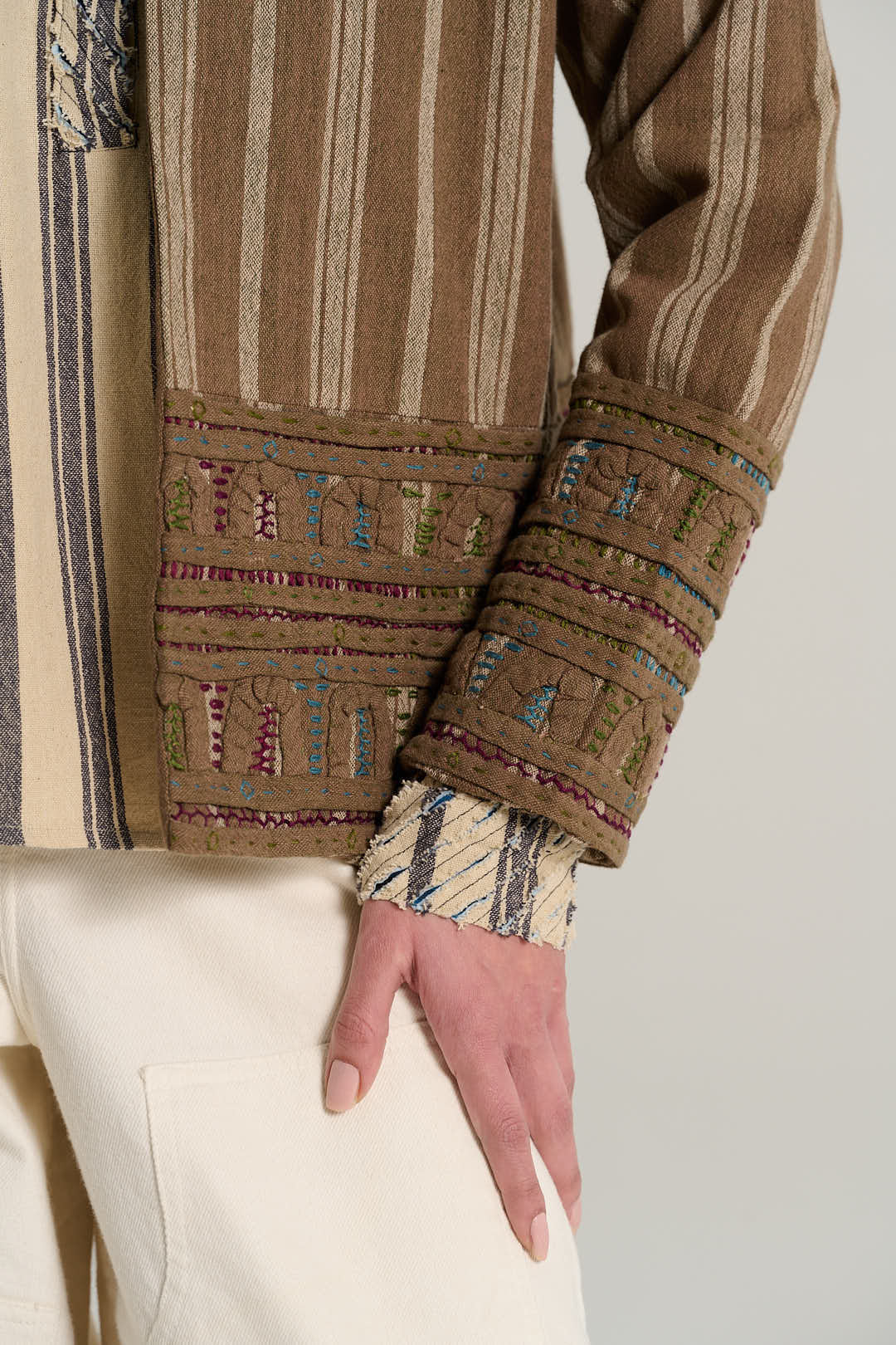 ARTHUR tobacco linen jacket