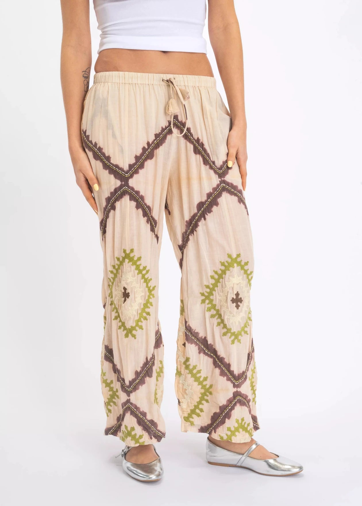v de vinster patalon tie and dye