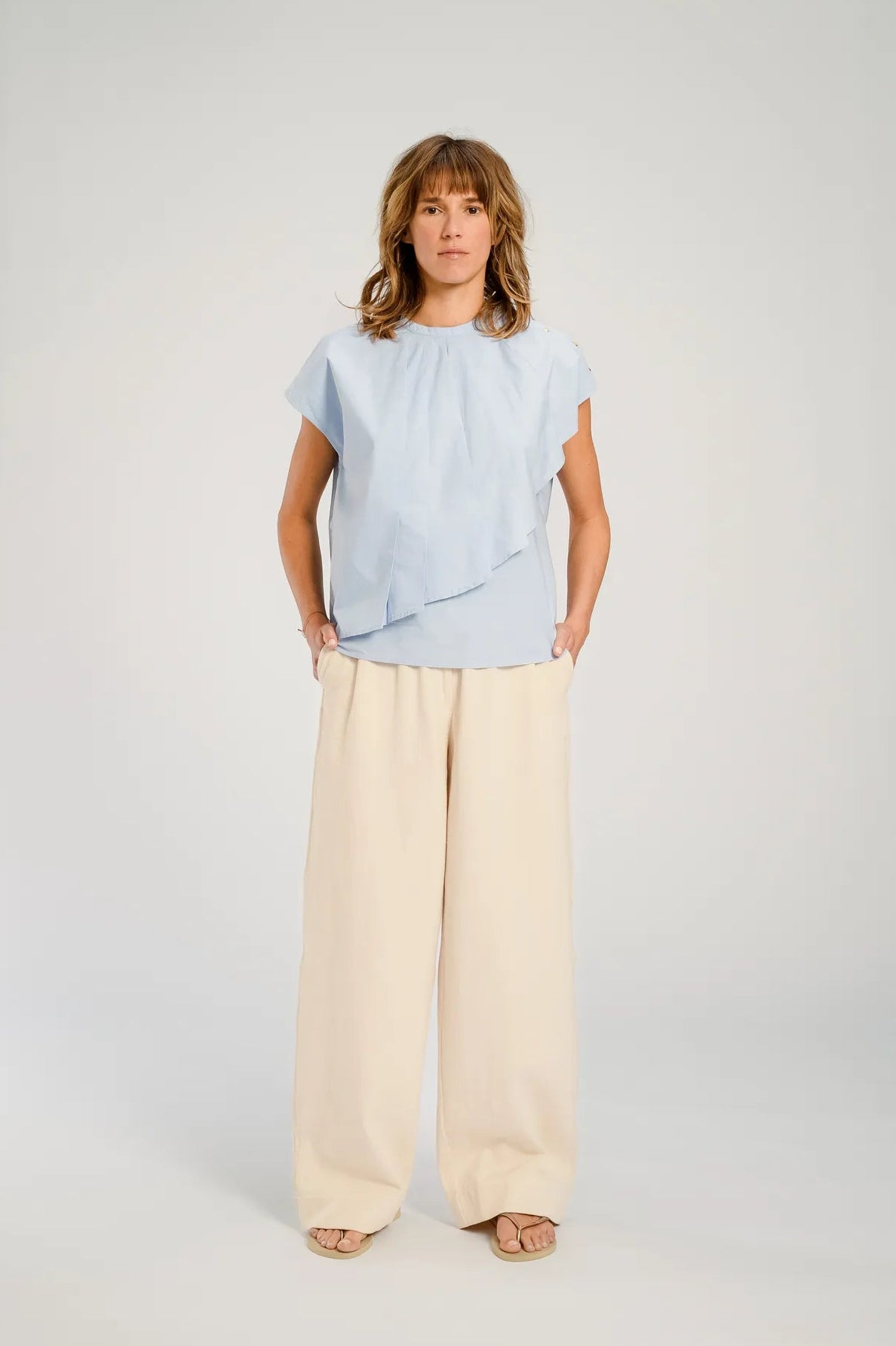 blouse blue sky v de vinster chicago