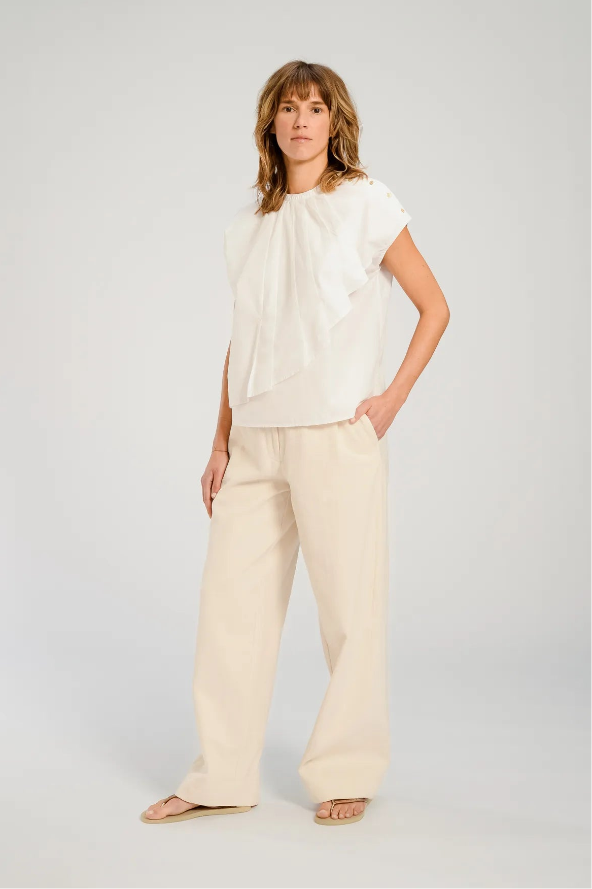 chicago blouse blanche v de vinster