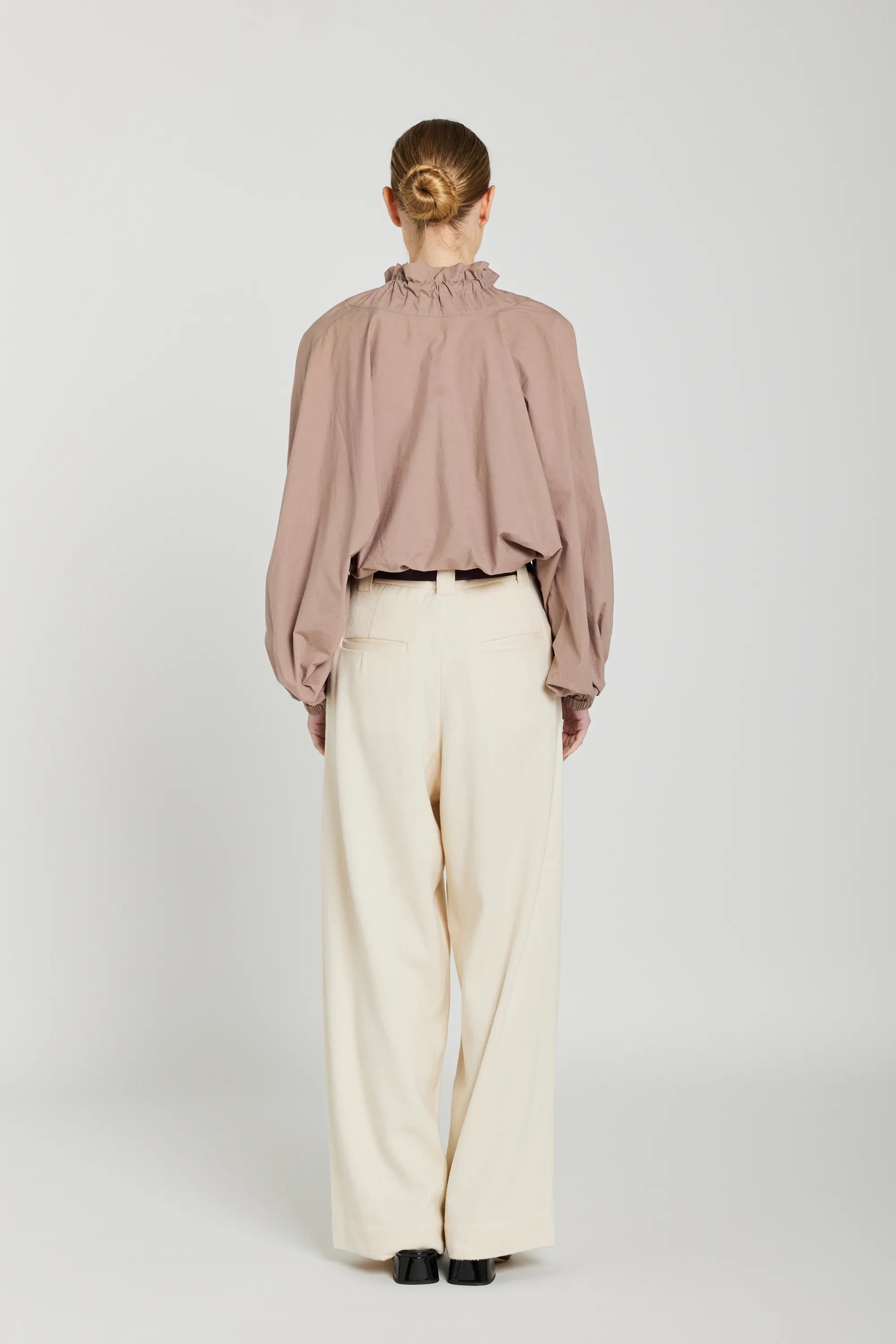 blouse clara v de vinster rose vieux