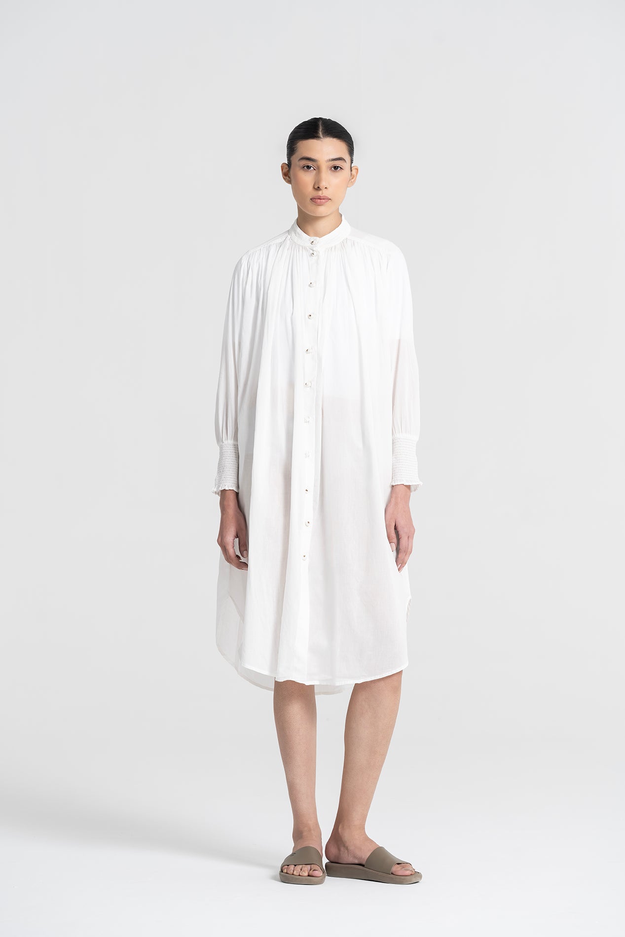 SANTIAGO Long white dress