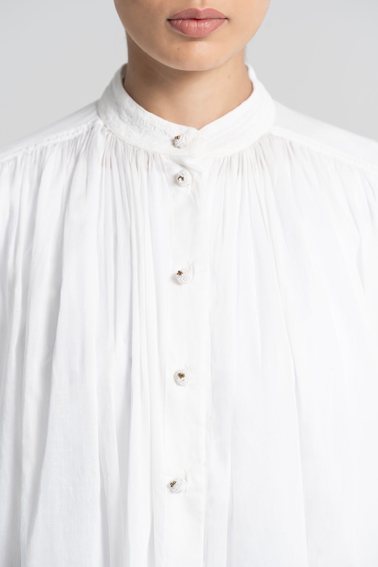 SANTIAGO Long white dress