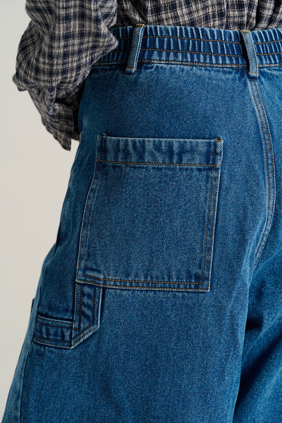 Pantalon denim bleu EMILE