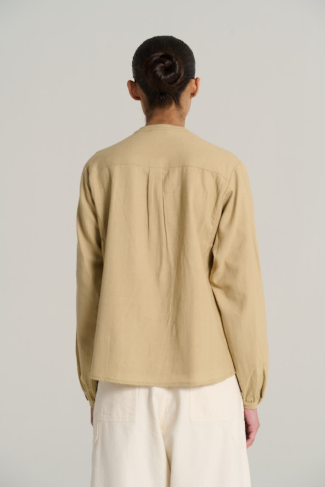 Joseph sand wool blouse
