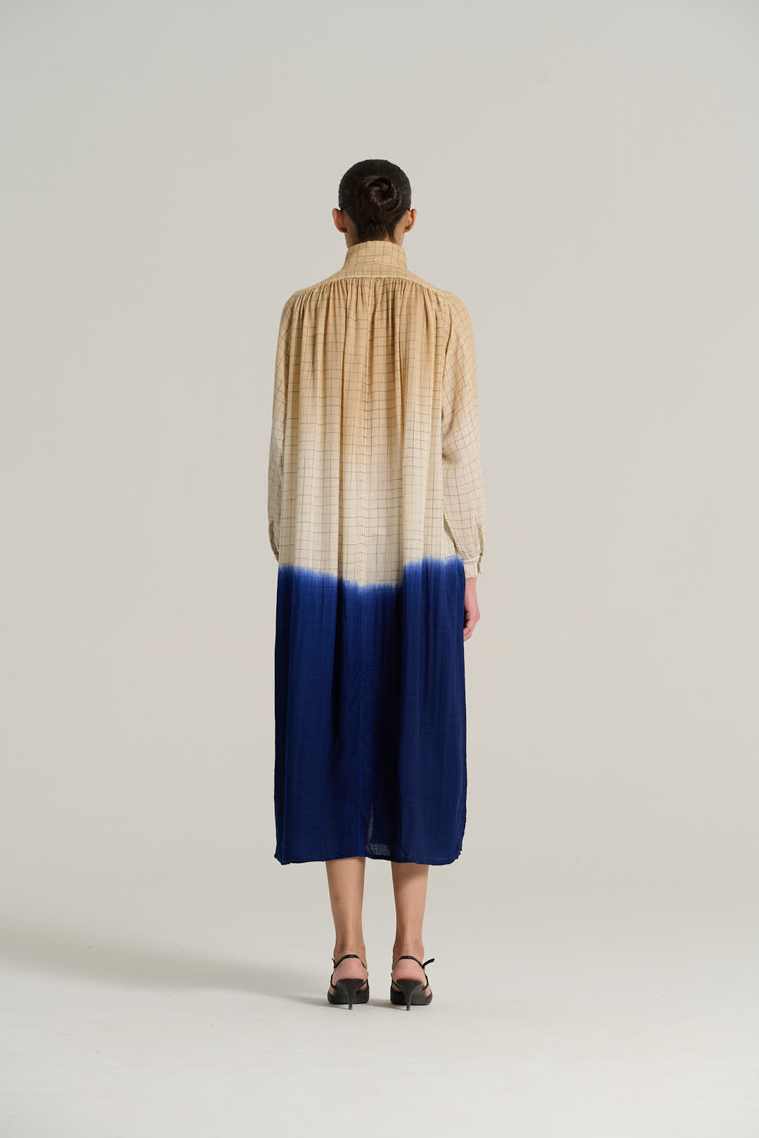 MARIUS Indigo Tie-Dye Dress