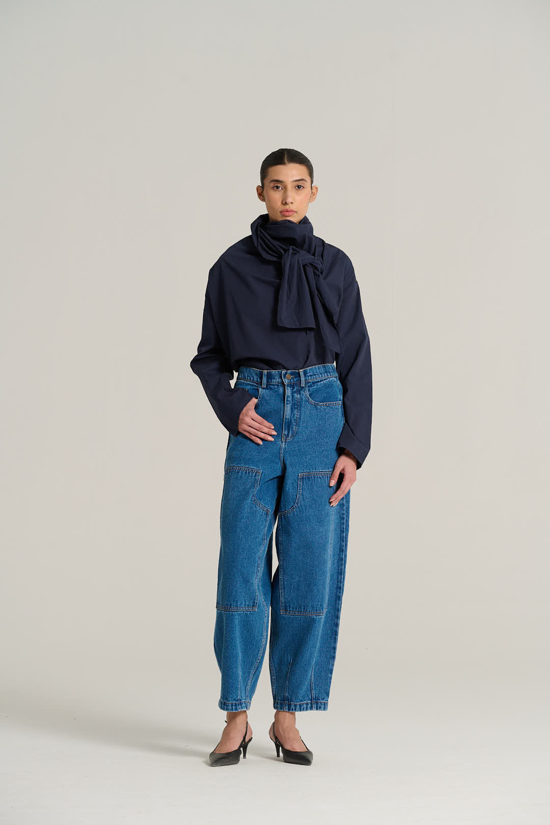 Navy blue MARCEL blouse