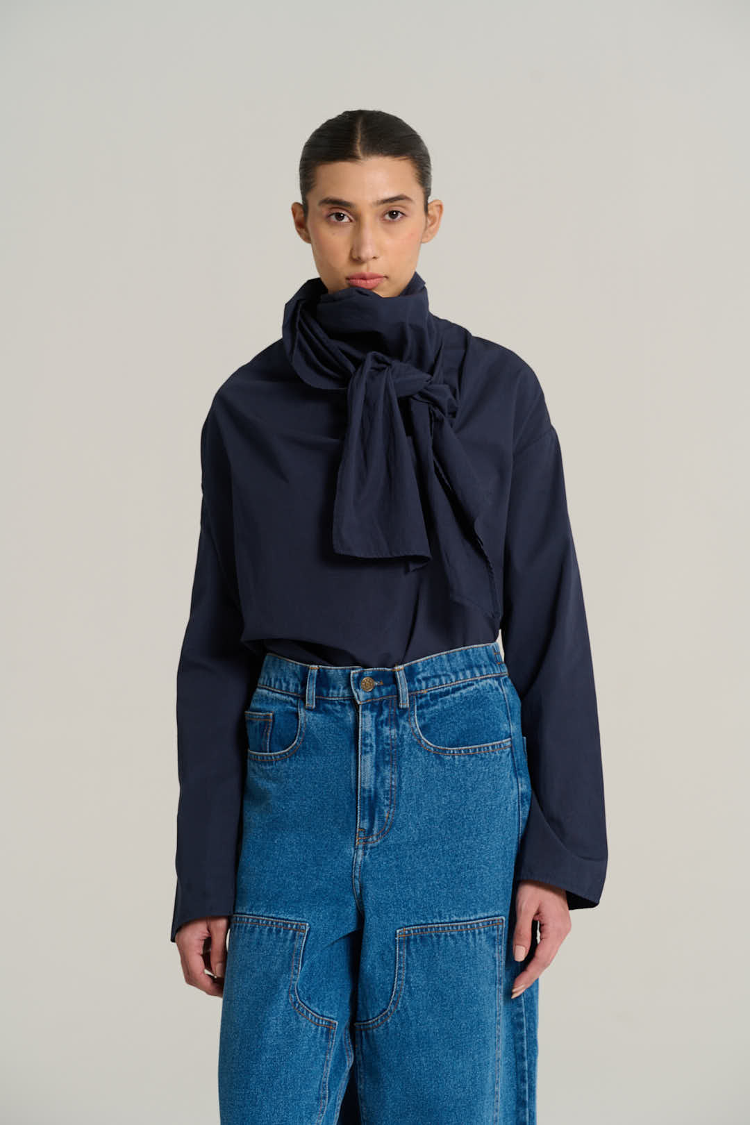 Navy blue MARCEL blouse