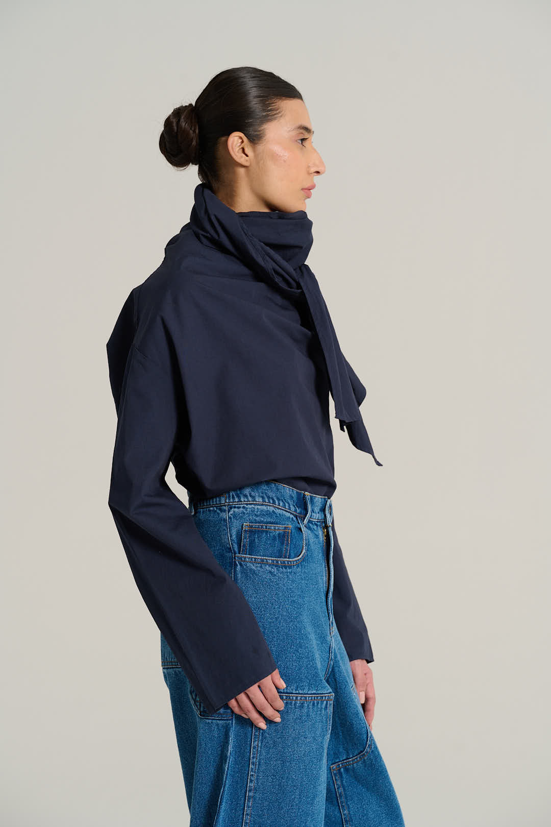 Navy blue MARCEL blouse