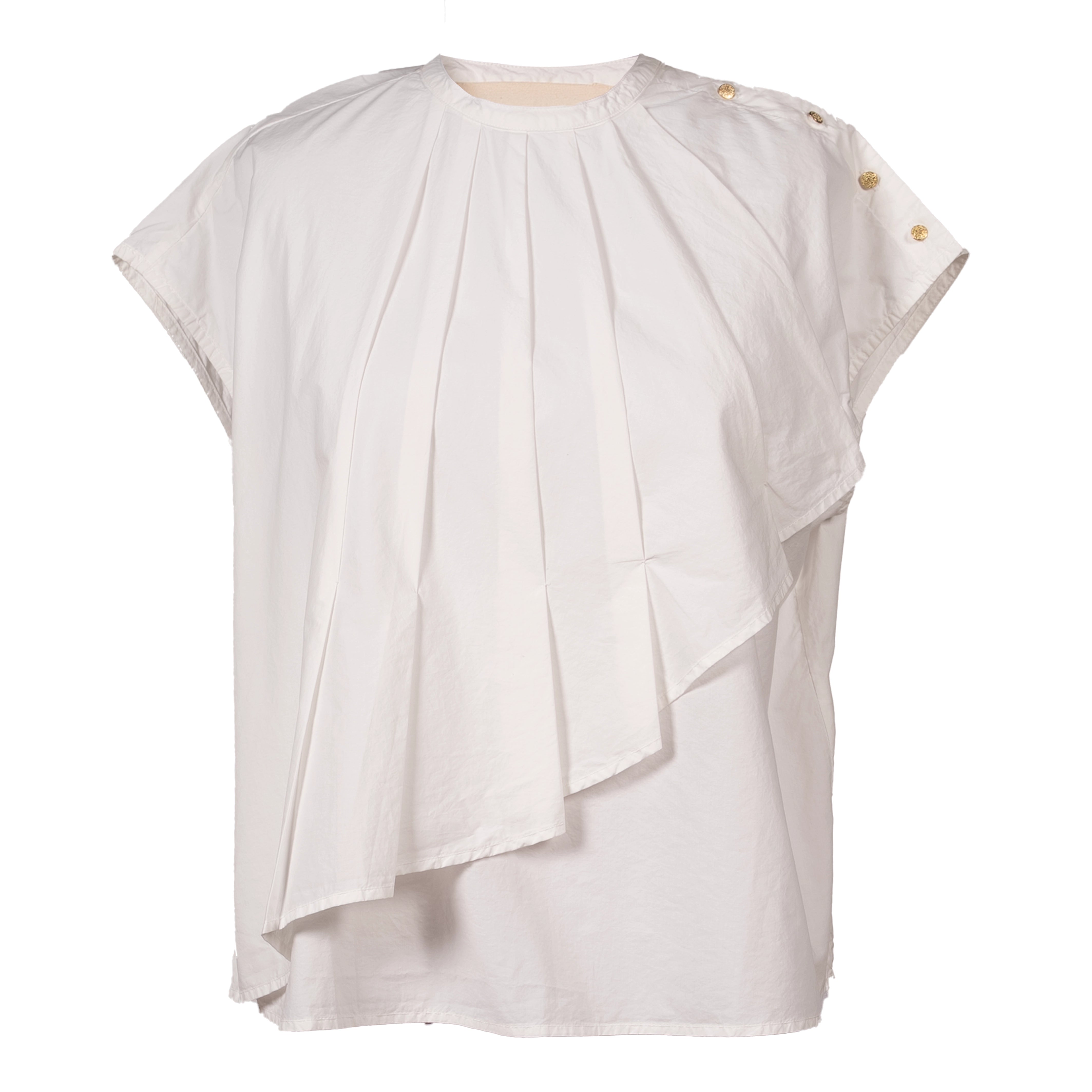 Blouse blanche plissée CHICAGO