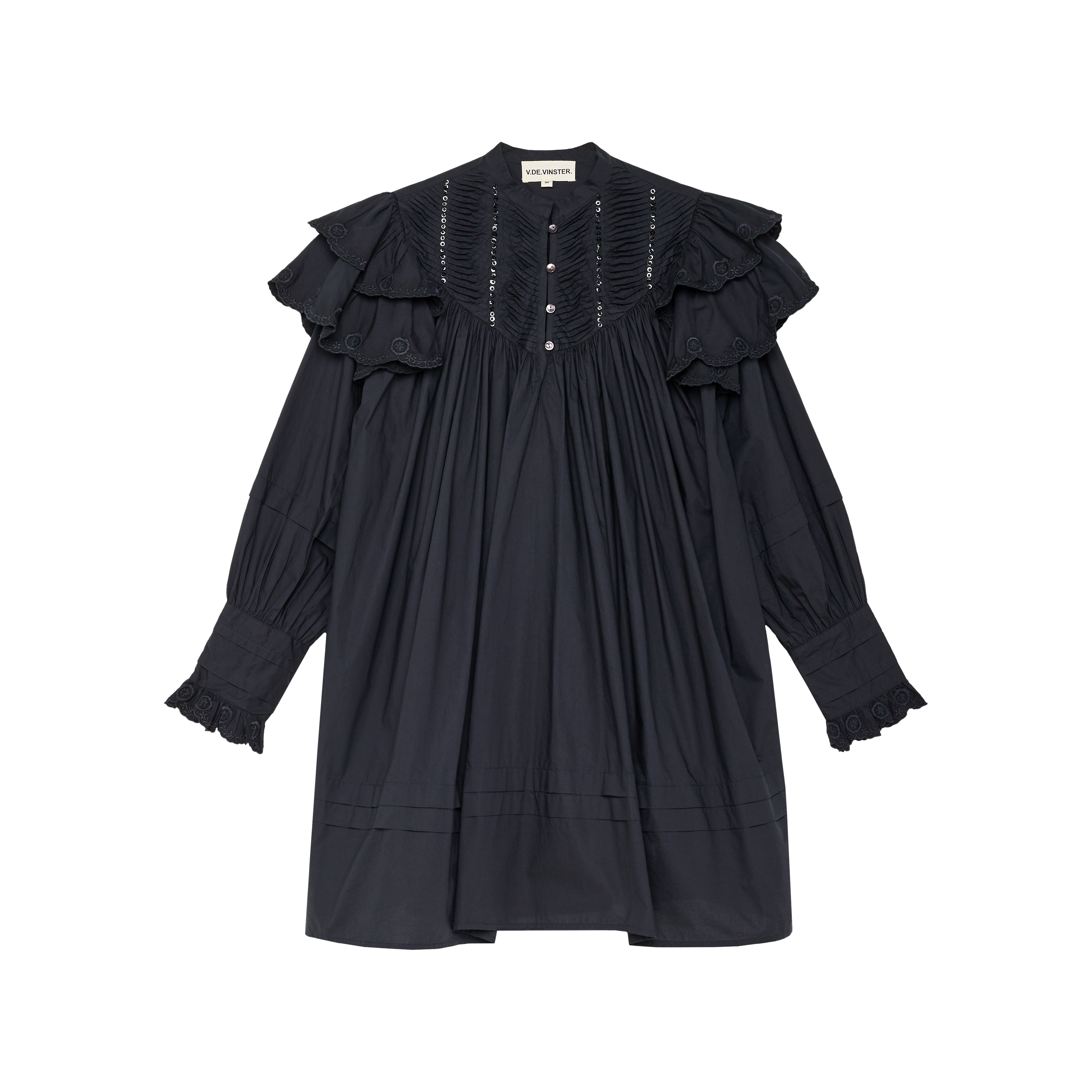 Chloé white ruffled short dress
