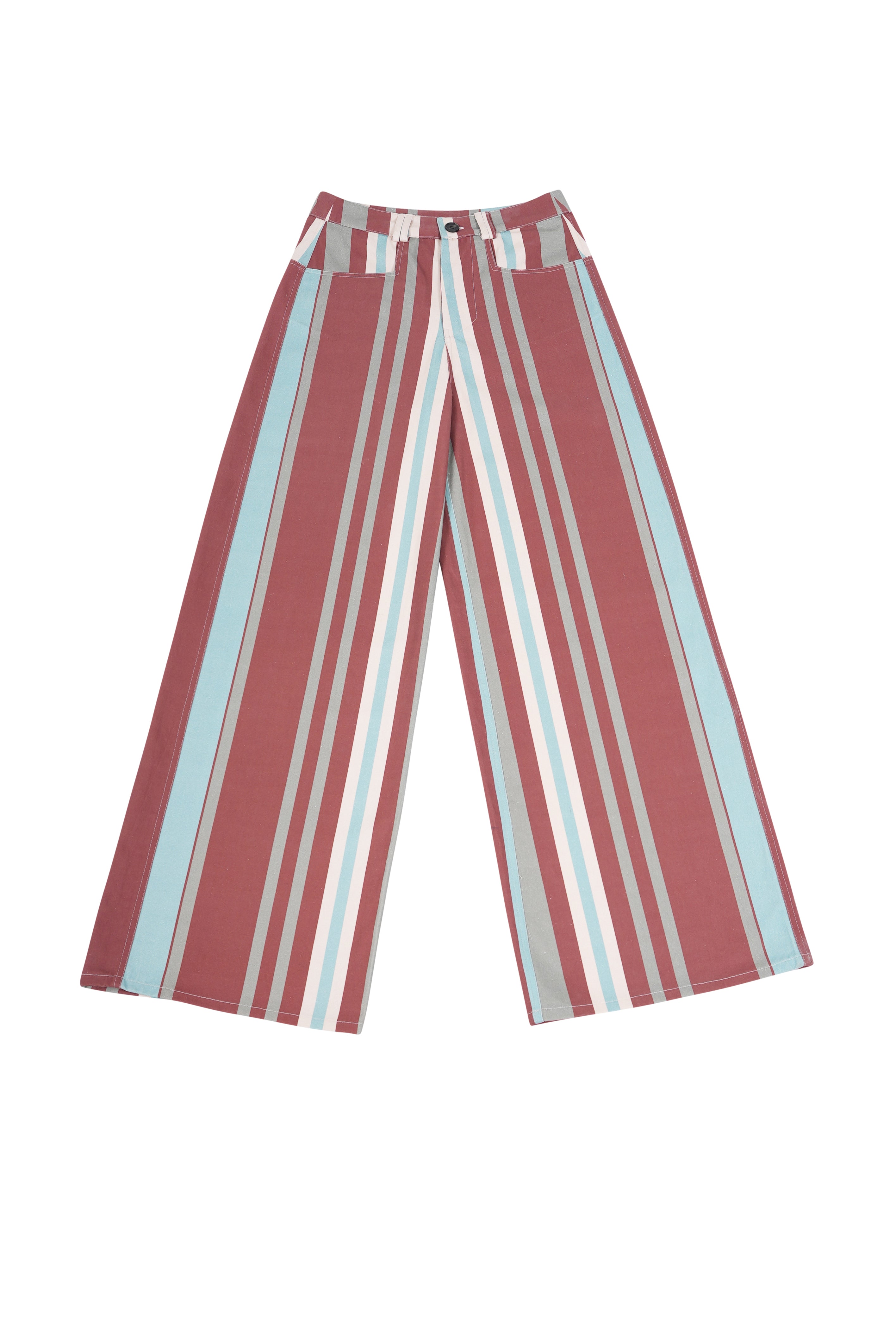 Pantalon à rayures bleues HAPPY