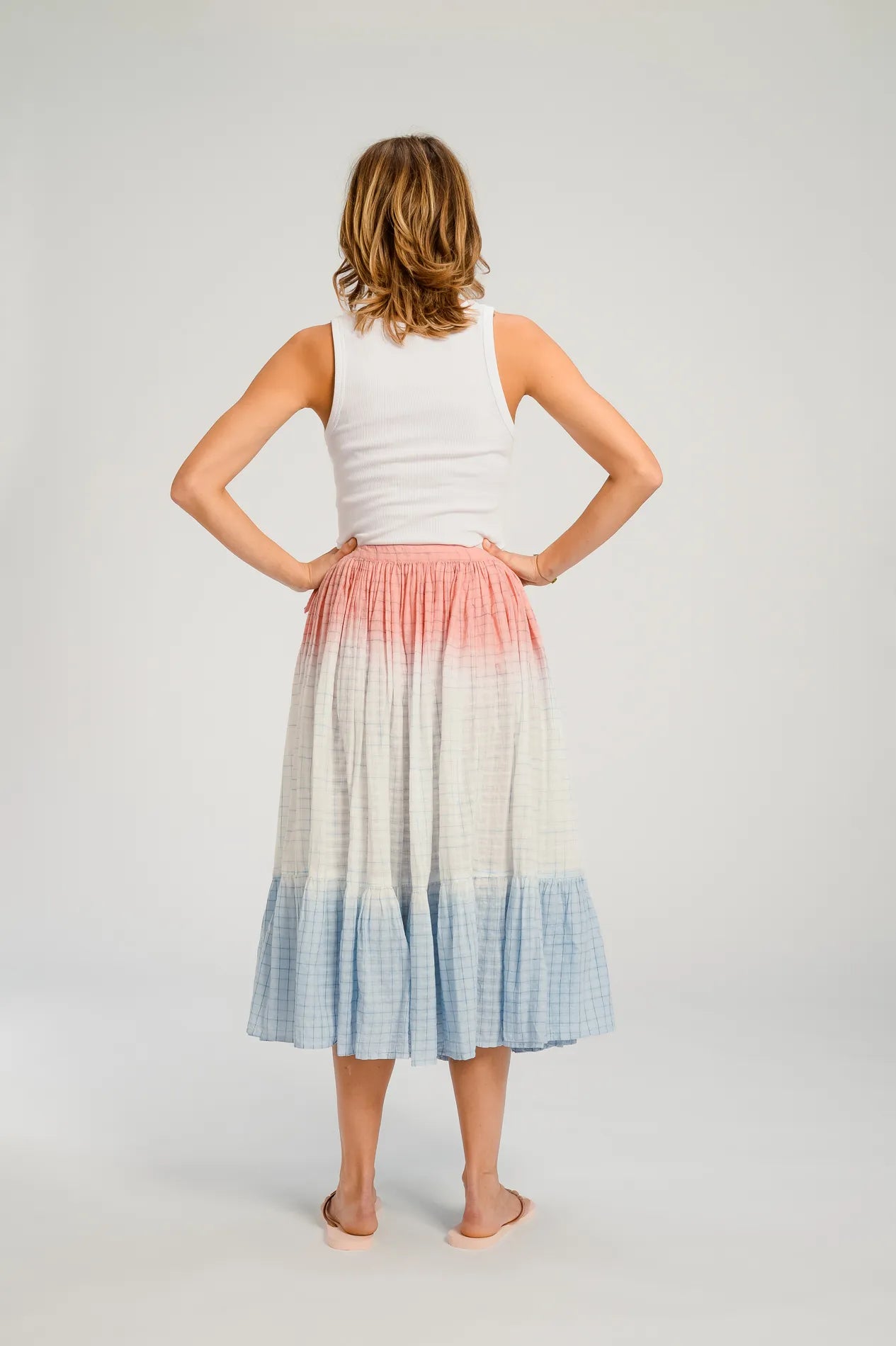HIMI PINK V DE VINSTER SKIRT BLUE