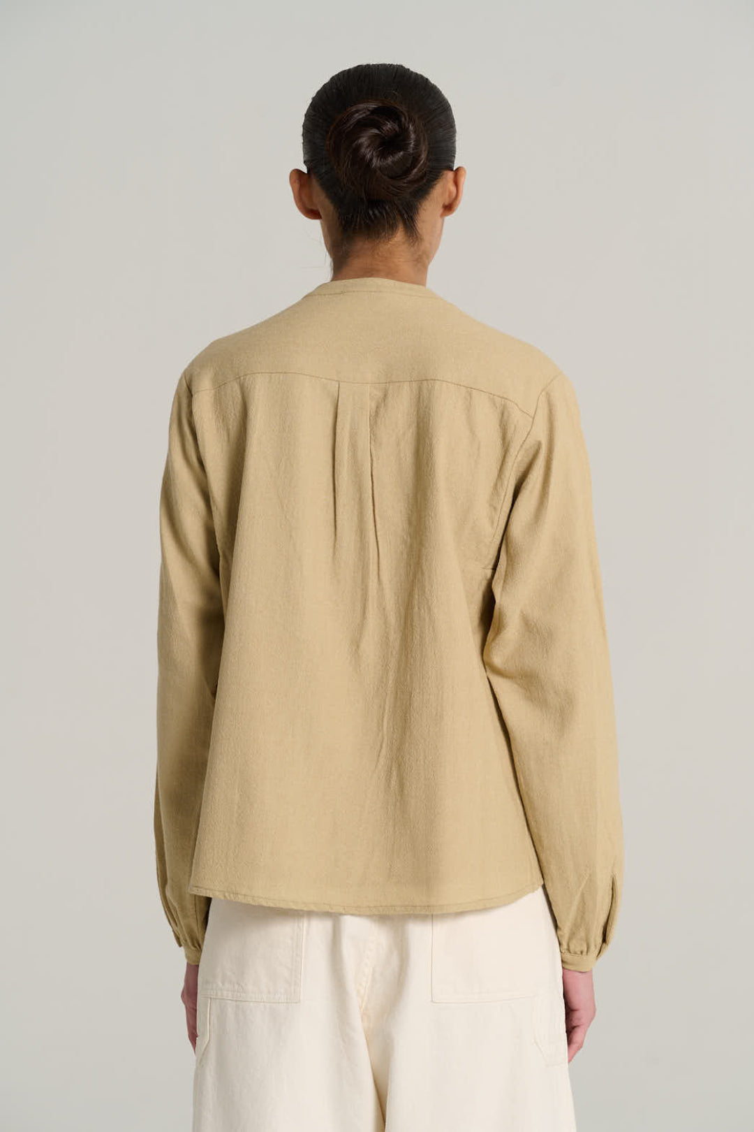 JOSEPH sand wool blouse