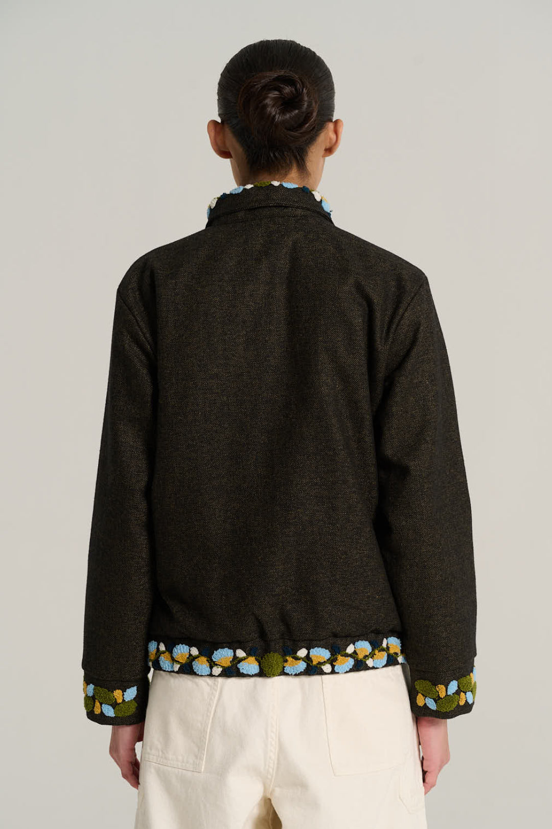 JULES mottled black wool jacket