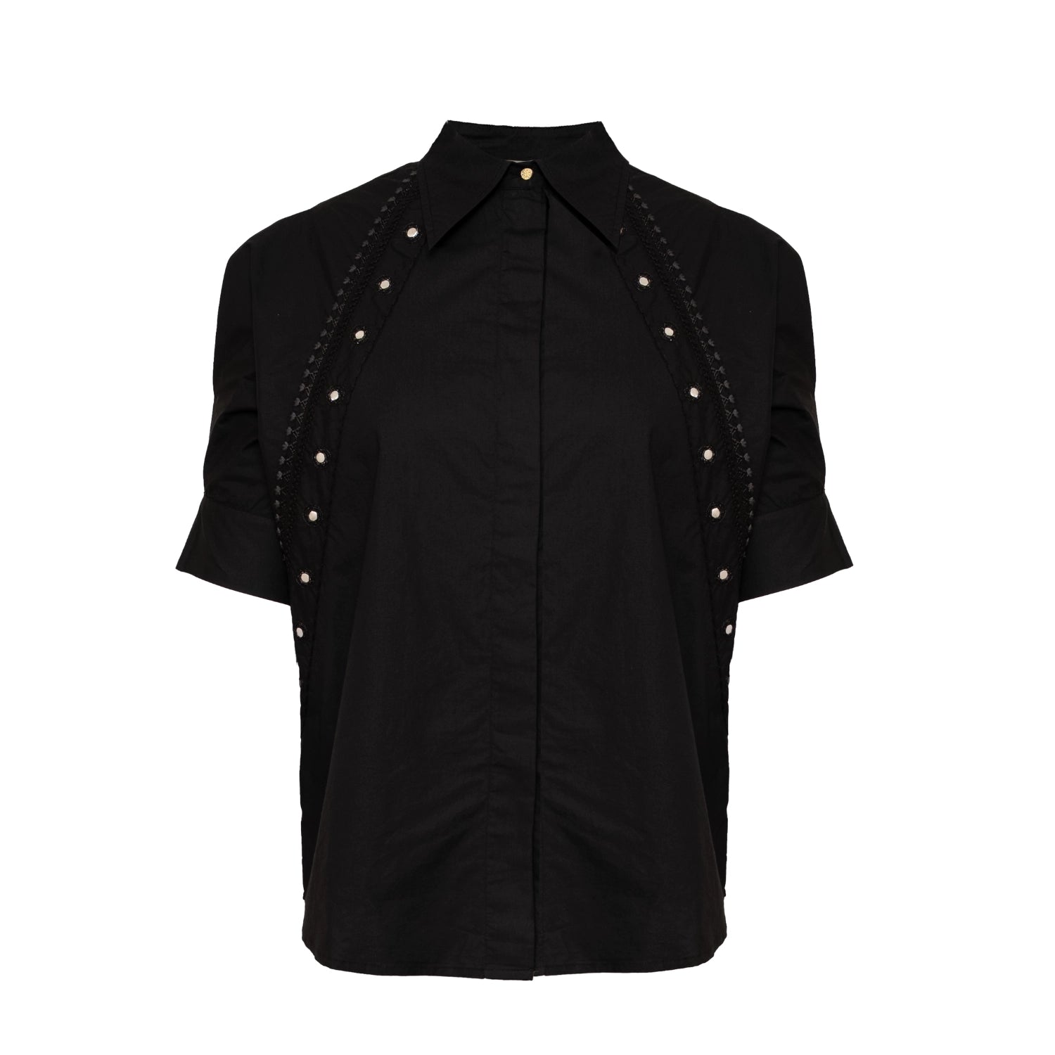 v de vinster blouse black