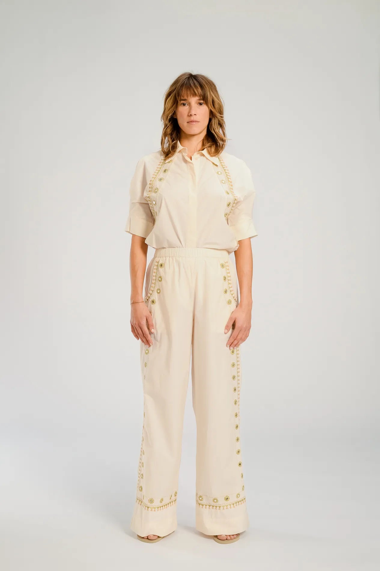 v de vinster ensemble blanc los angels miroir