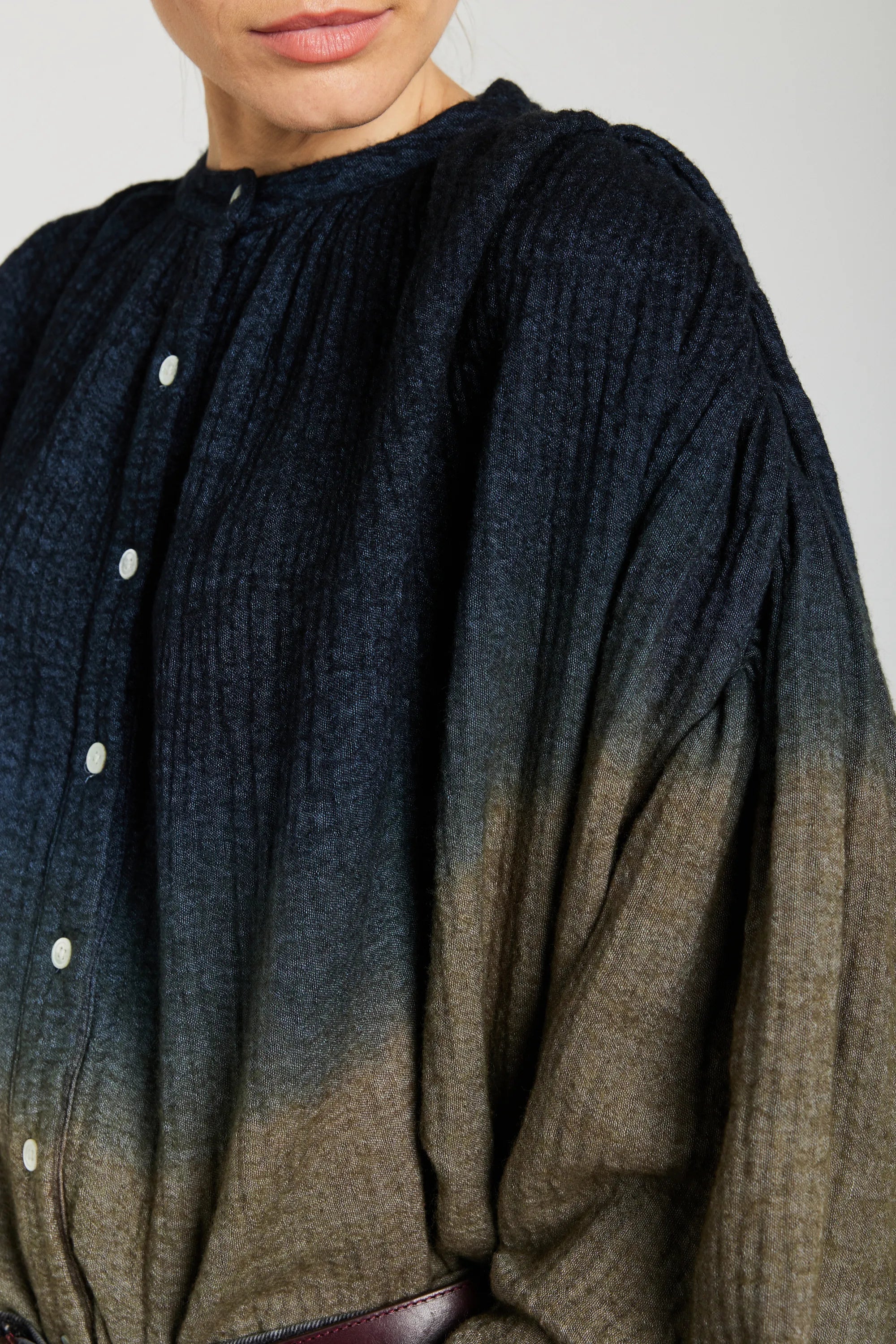 Chemise tie and dye bleue marine MALO