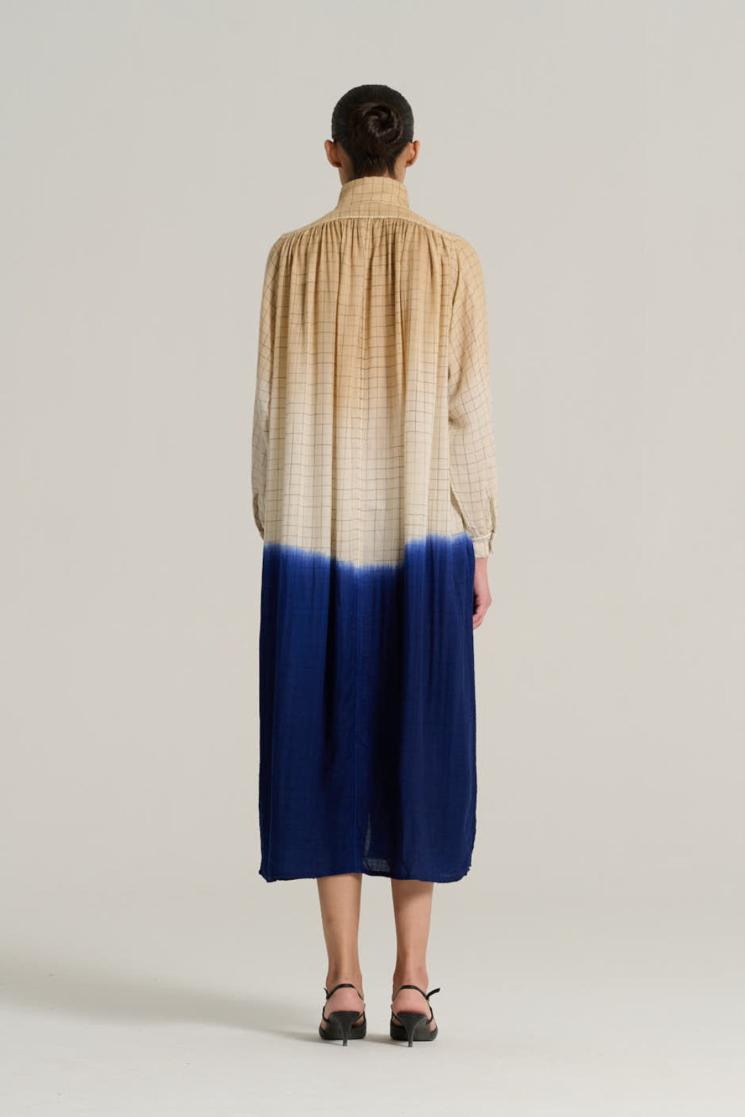 MARIUS Indigo Tie-Dye Dress