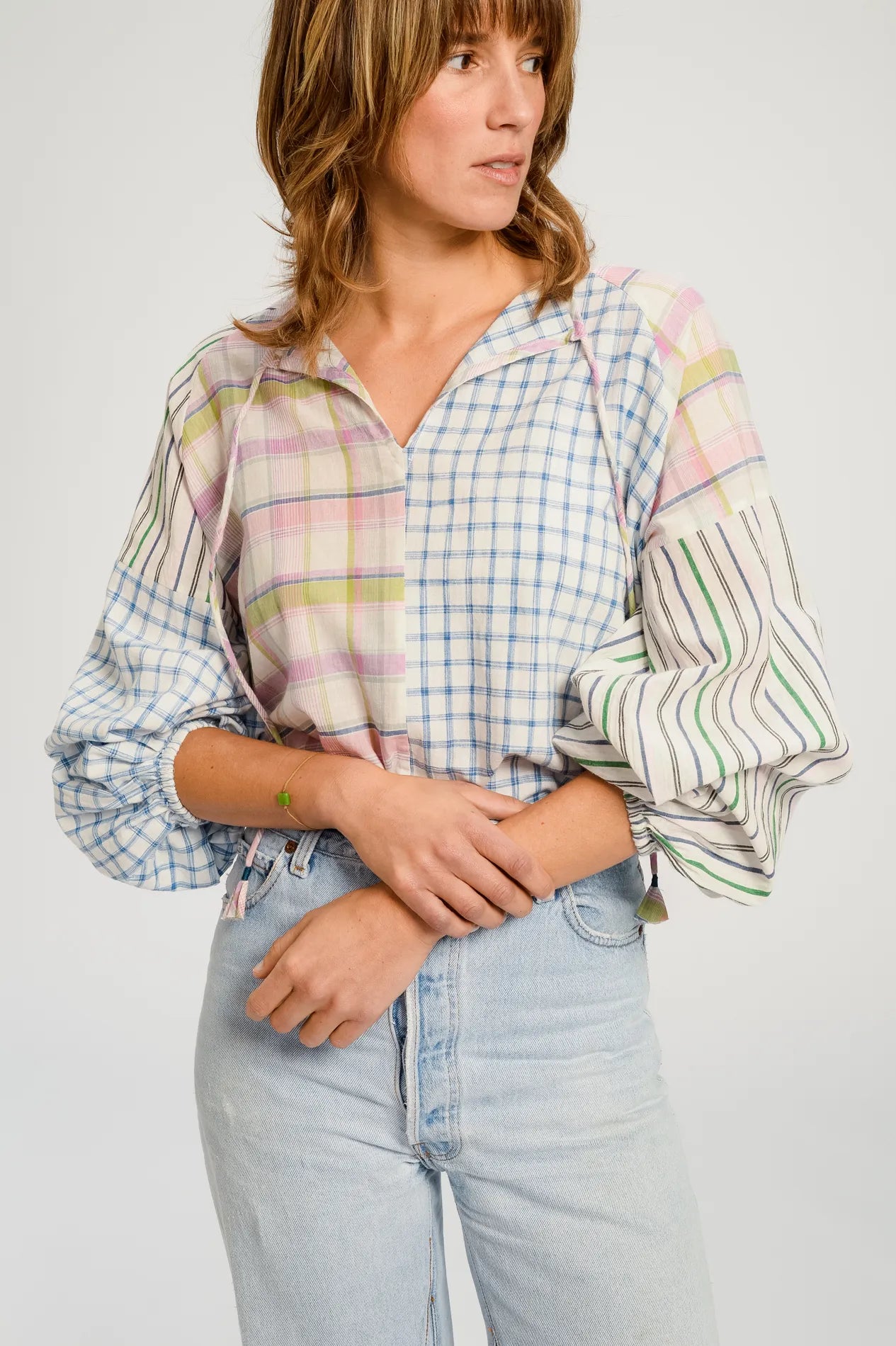 Blouse patchwork rose PUSHKAR