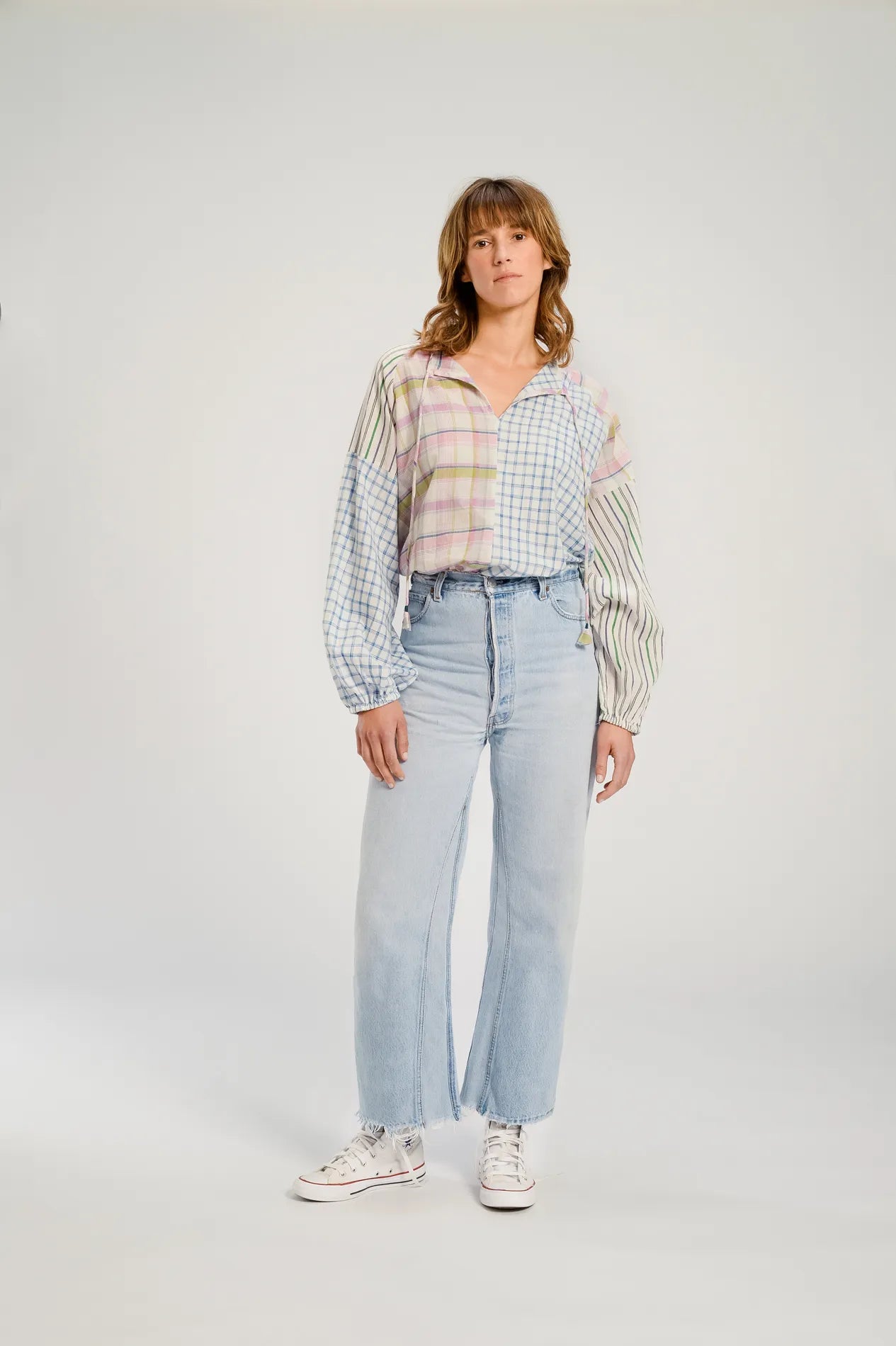 Blouse patchwork rose PUSHKAR