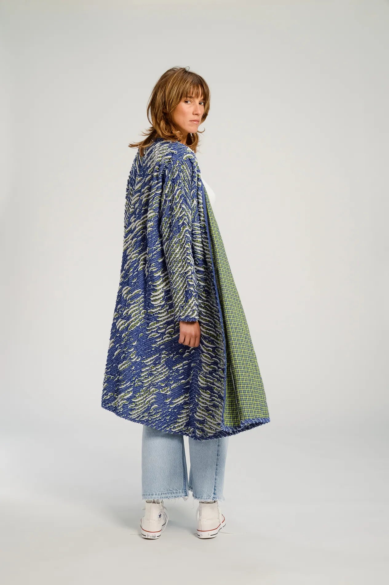 Long blue PUSHKAR jacket