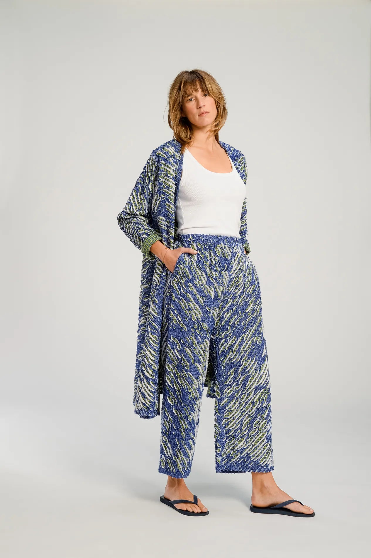 Blue PUSHKAR trousers