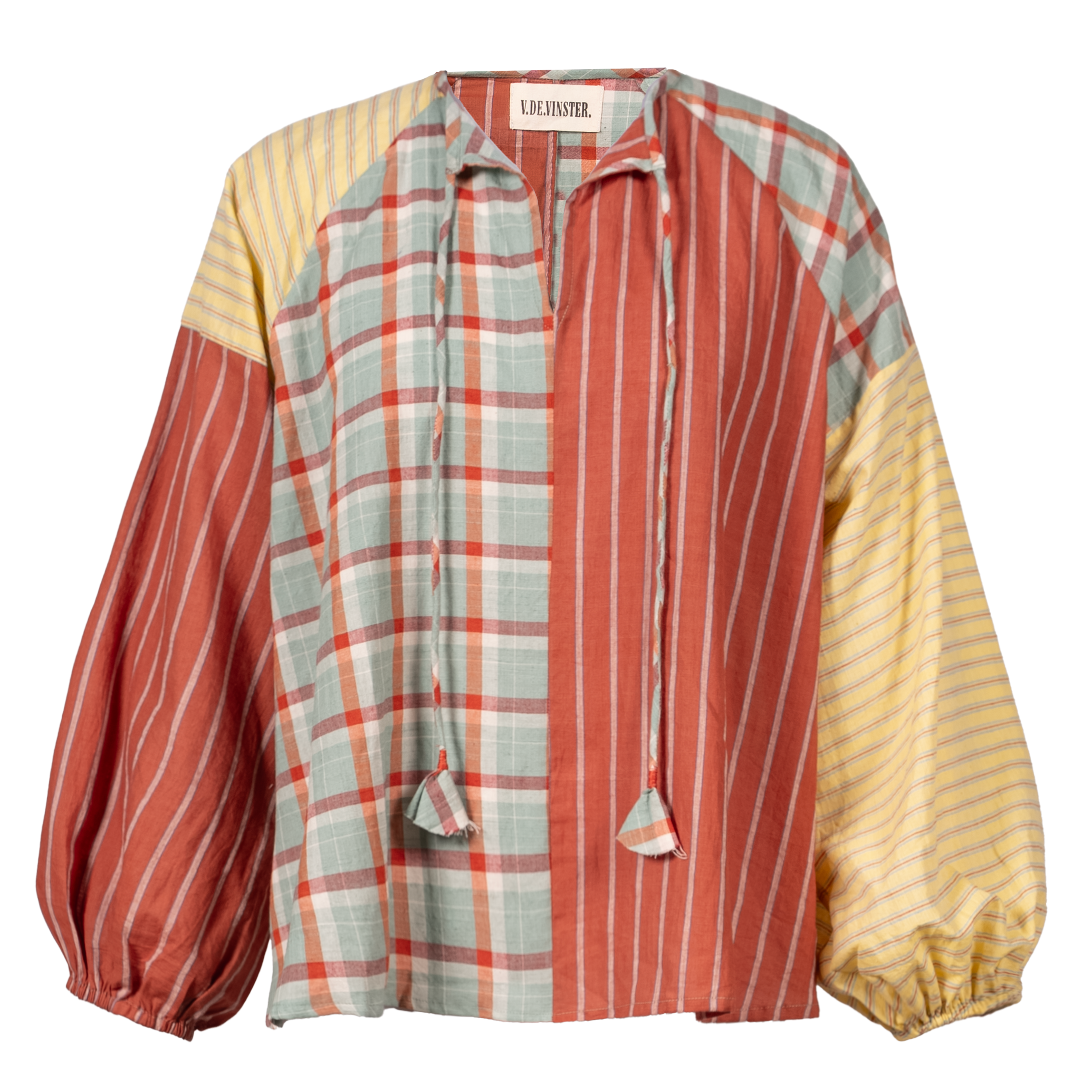 Blouse patchwork terracotta PUSHKAR