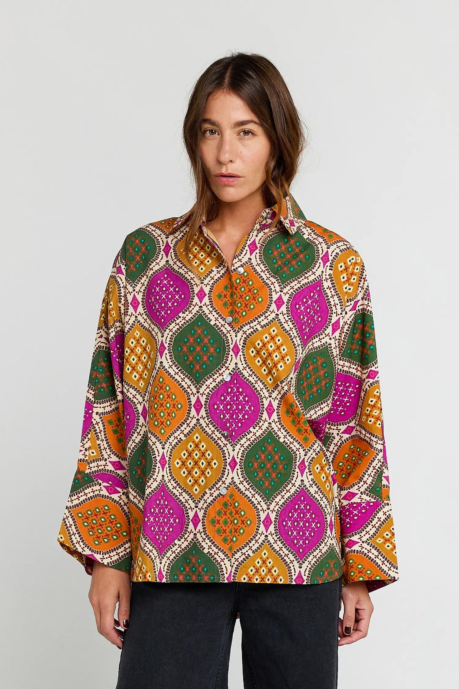 Chemise en coton imprimée TRUST