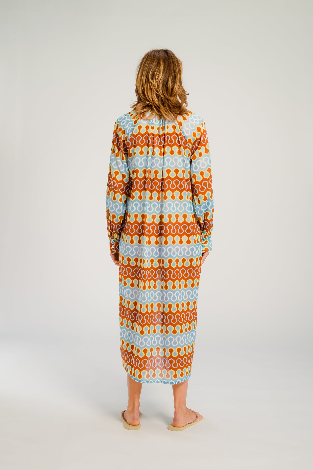 RIO seventies print maxi dress