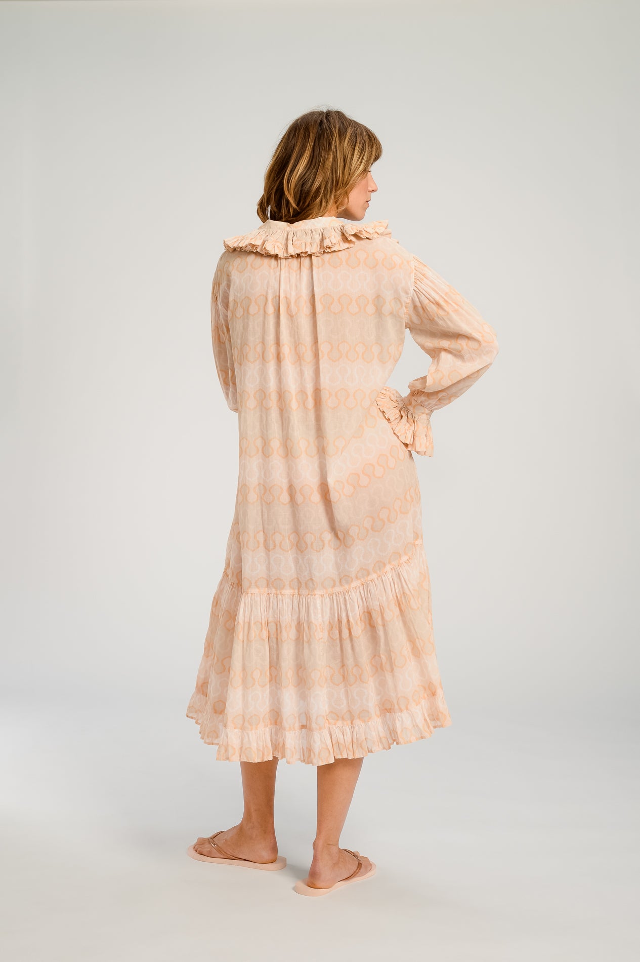 Robe crème imprimée RIO