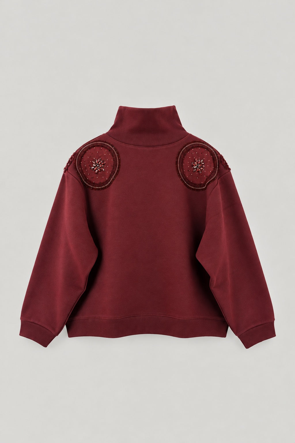Burgundy turtleneck sweater JACQUES
