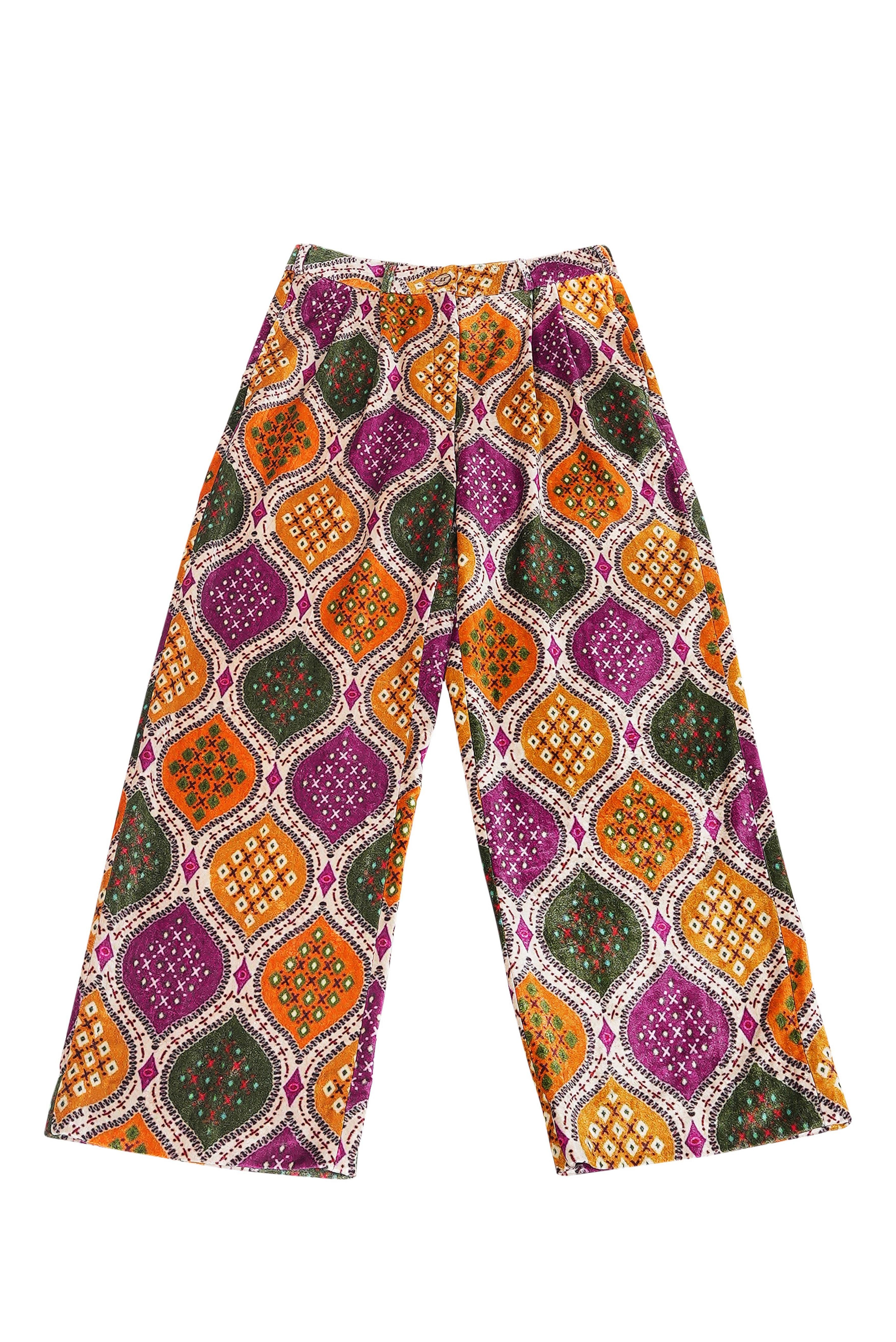 Pantalon velours imprimé TRUST