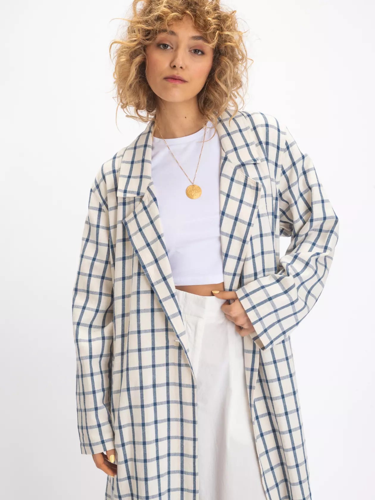 V DE VINSTER USHA TRENCH BLEU
