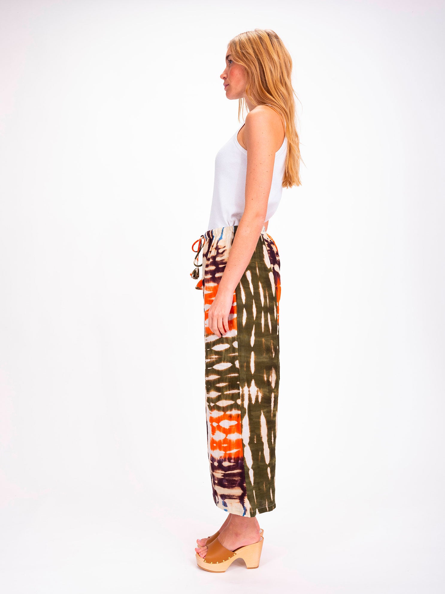 Orange Tie and Dye Pants