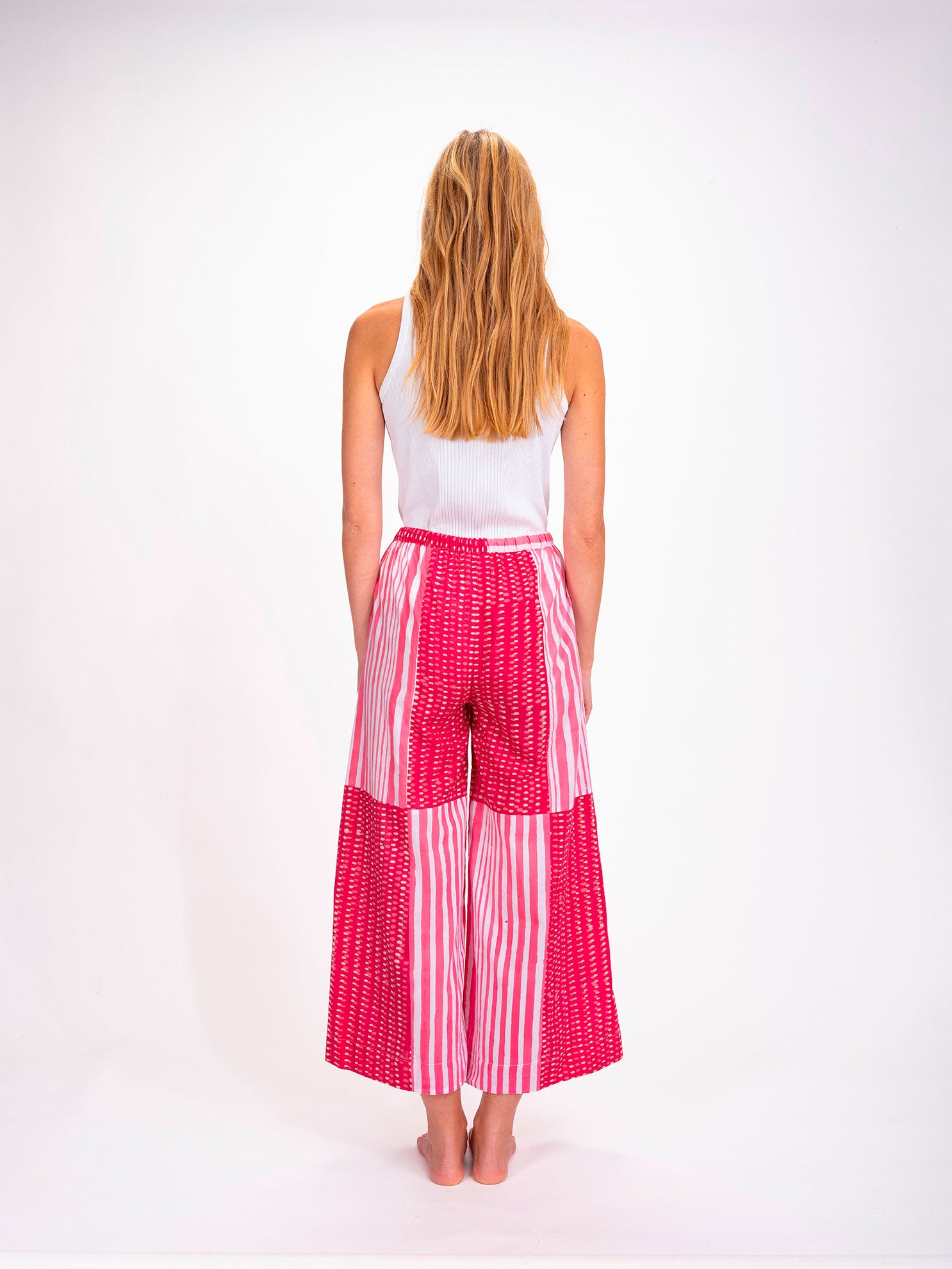 Shiva Pink Striped Pants