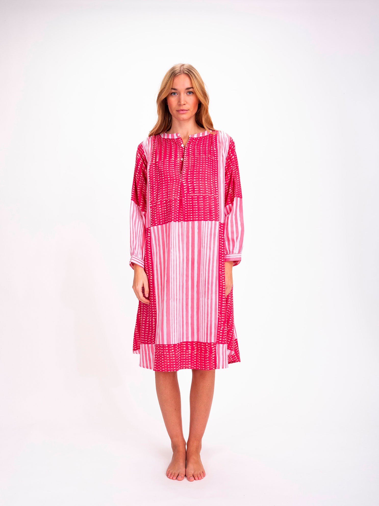 Shiva Pink Striped Dress