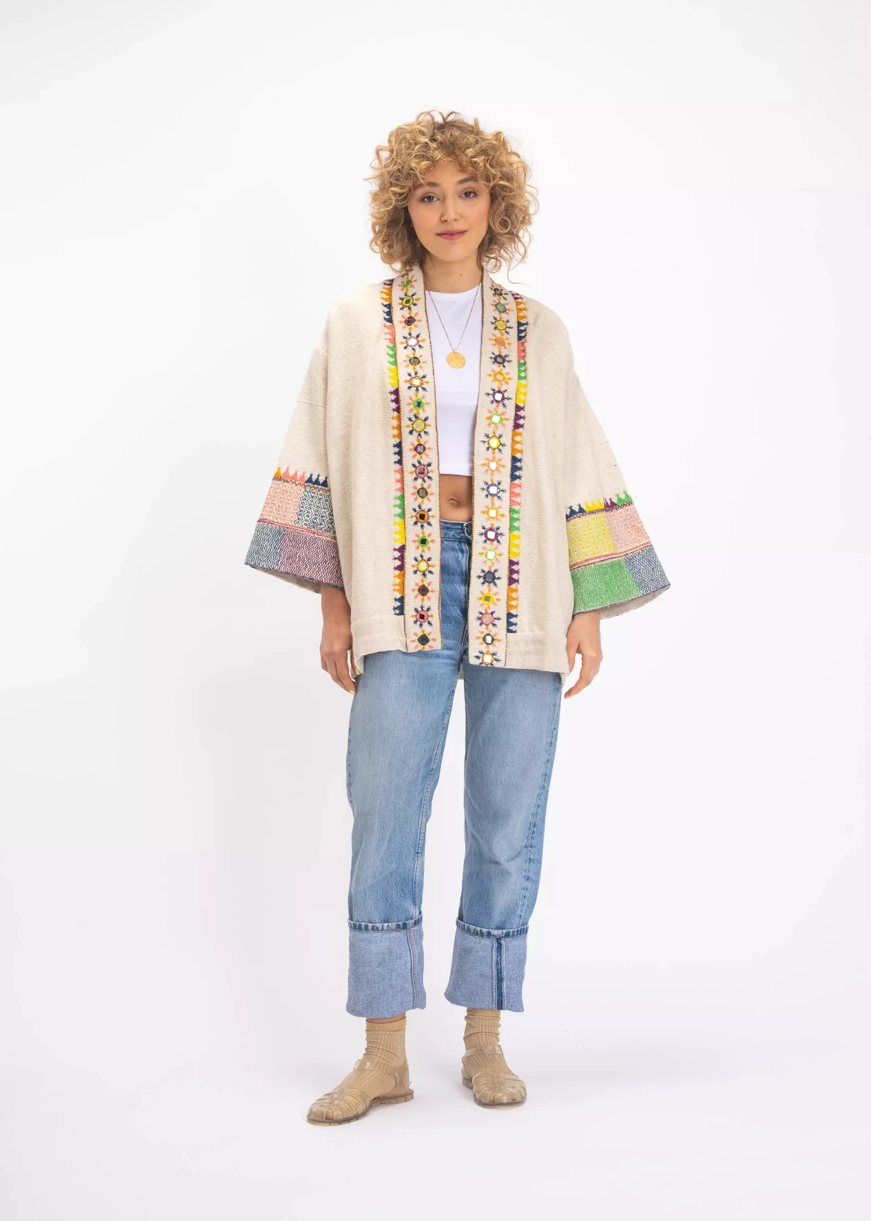 kimono brodé v e vinster