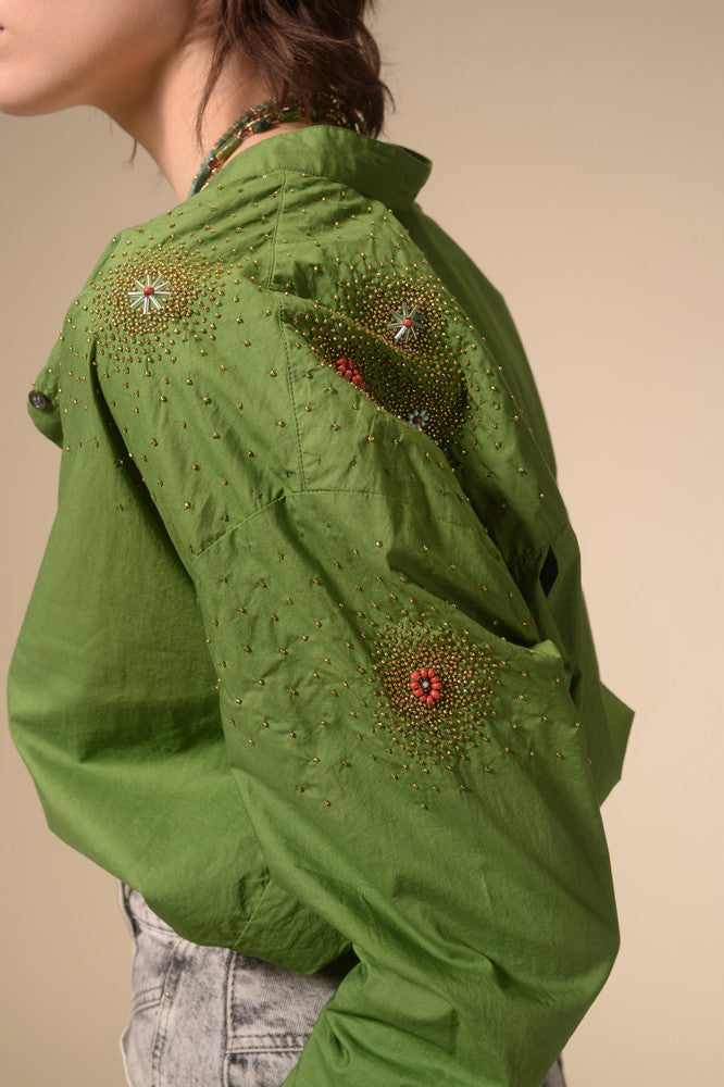 Green starry Star shirt