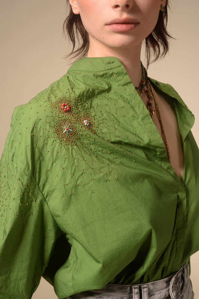 Green starry Star shirt