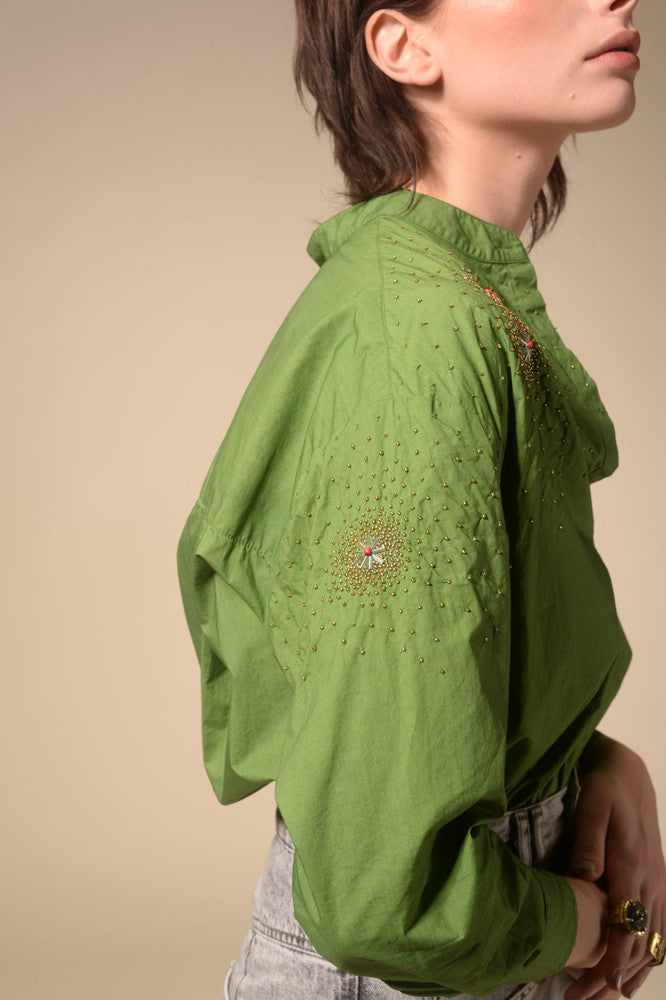 Green starry Star shirt