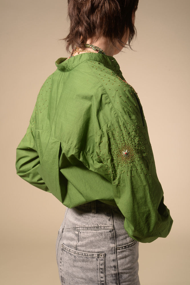Green starry Star shirt