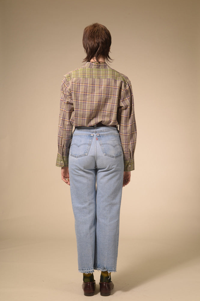 Jil purple tartan shirt