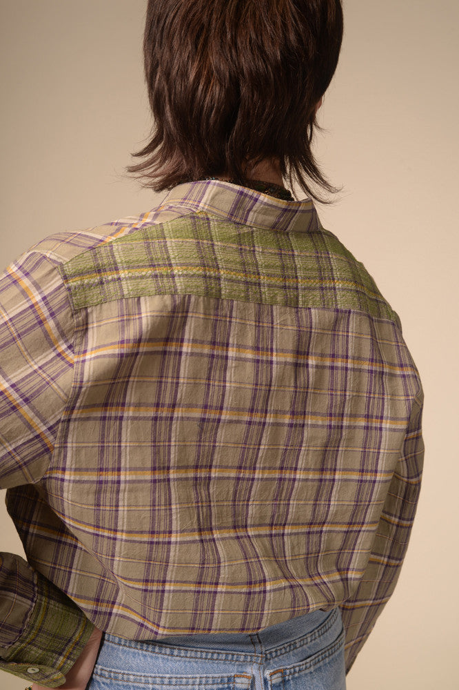 Jil purple tartan shirt