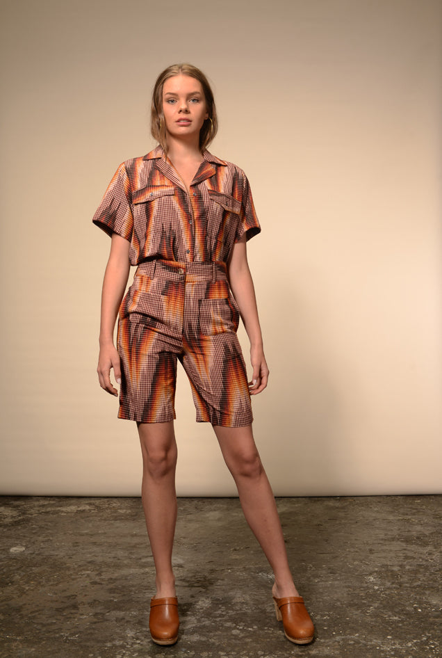 Smirti flame print shirt