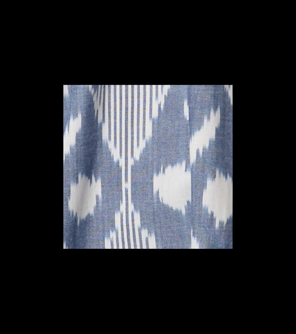 Satnam blue ikat blouse