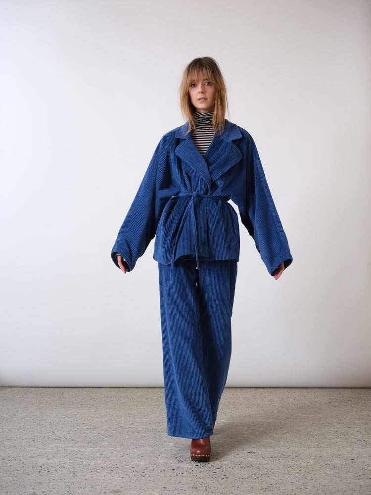 Barbara blue corduroy pants