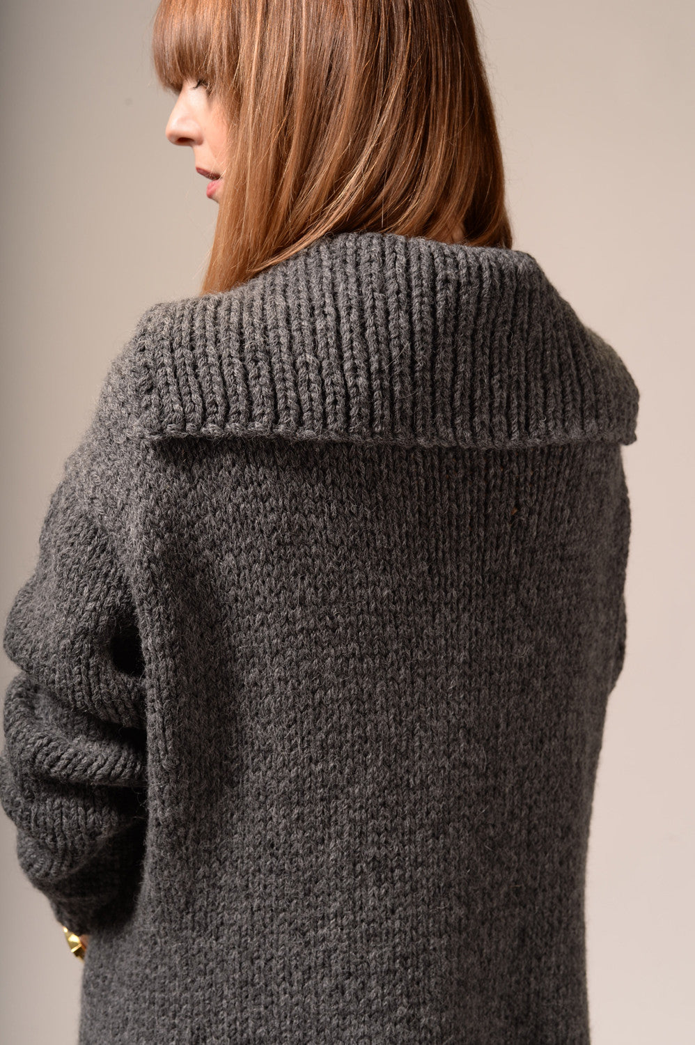 Mars gray wool coat
